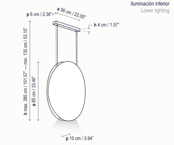 Noren S/85 LED Dimmable Pendant - Bover - Pendants - Direct & Indirect Light - Terracotta - HORNE