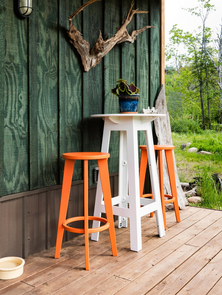 Norm Bar Stool - Loll Designs - Outdoor Furniture - Cloud White - HORNE