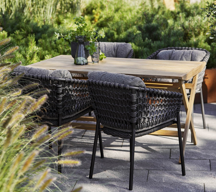 Ocean Chair - Cane Line - Outdoor Furniture - Taupe - Taupe Natté Cushion - HORNE