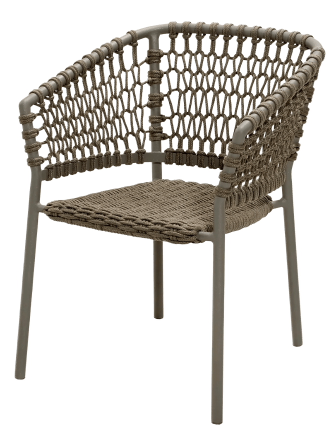 Ocean Chair - Cane Line - Outdoor Furniture - Taupe - No Cushion - HORNE