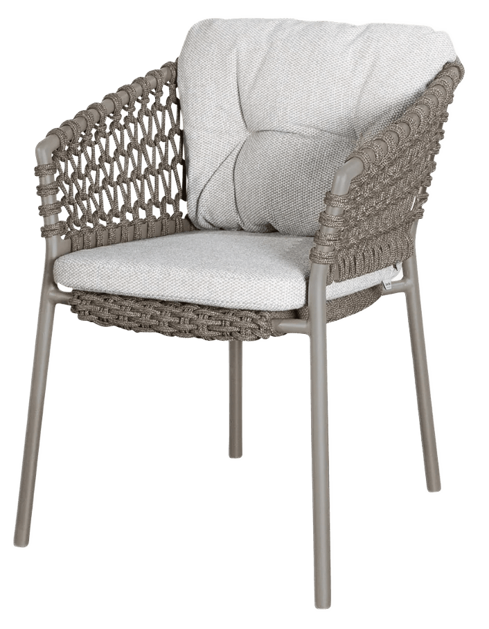 Ocean Chair - Cane Line - Outdoor Furniture - Taupe - Light Brown Wove Cushion - HORNE