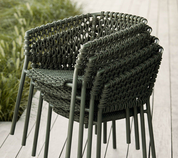 Ocean Chair - Cane Line - Outdoor Furniture - Taupe - Taupe Natté Cushion - HORNE