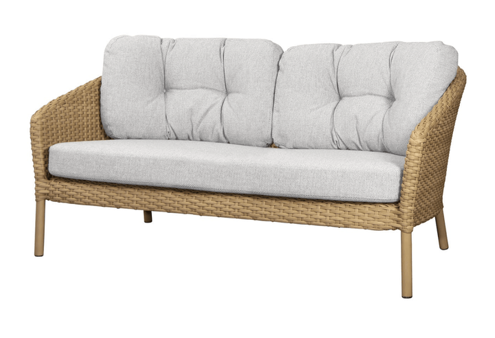 Ocean Large 2 - Seater Sofa - Cane Line - Outdoor Furniture - Natural - Light Brown Cane - line Wove - HORNE