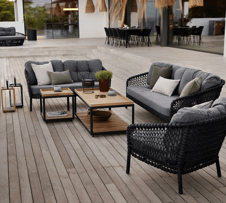 Ocean Large 2 - Seater Sofa - Cane Line - Outdoor Furniture - Natural - Light Brown Cane - line Wove - HORNE