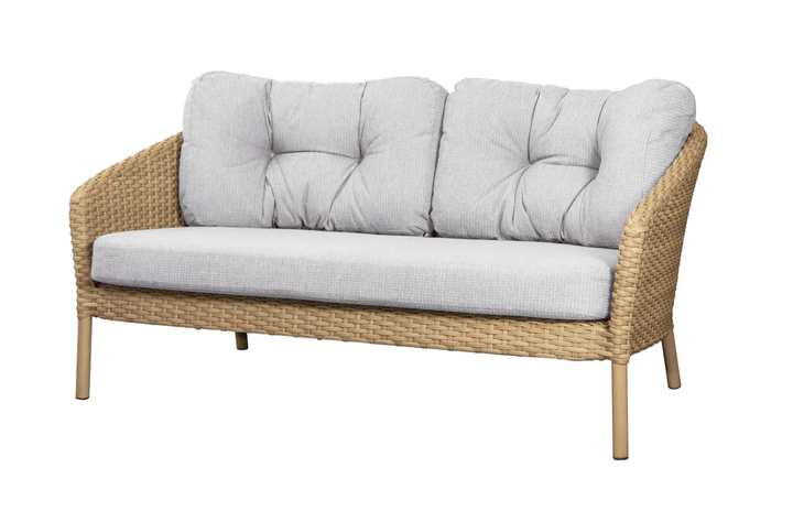 Ocean Large 2 - Seater Sofa - Cane Line - Outdoor Furniture - Natural - White Grey Cane - line Link - HORNE