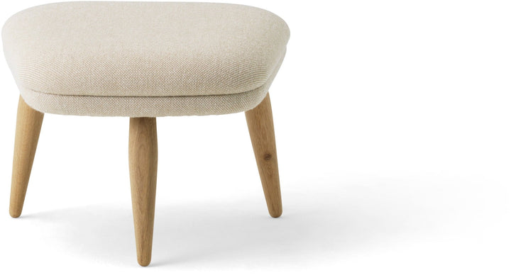 Oda Ottoman - Audo Copenhagen - Stools + Benches + Ottomans - Natural Oak - Hallingdal 65 Fabric - 0110 - HORNE