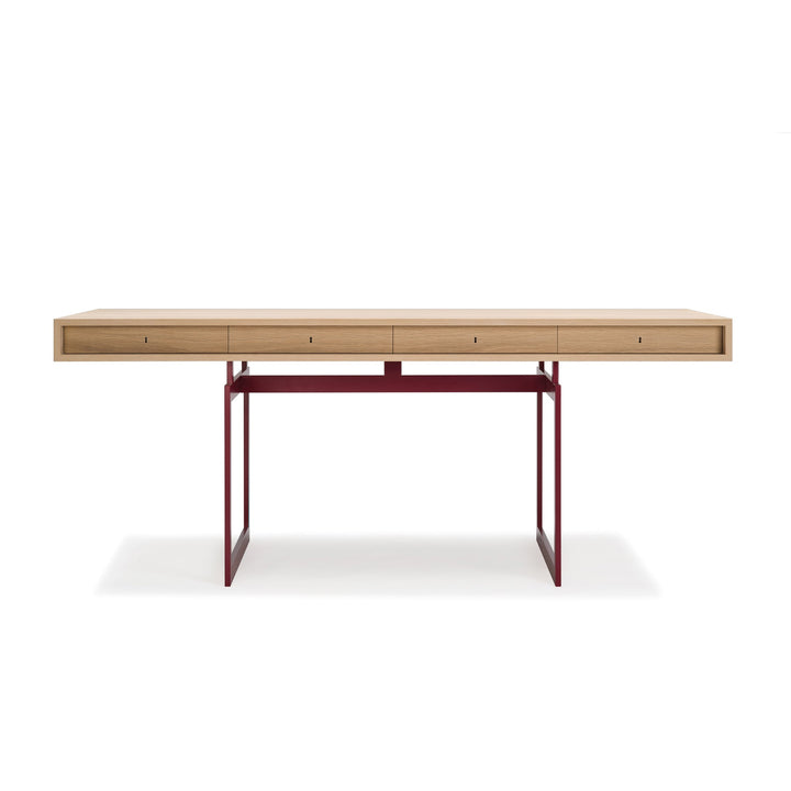 Office Desk - Karakter - Coffee Tables - White Lacquered Oak - Grey - HORNE