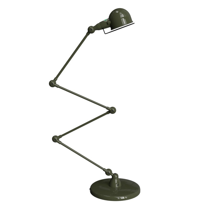 Signal Zig - Zag Floor Lamp - SI433 - Jielde - Floor Lamps - Glossy - Olive Green - RAL6003 - HORNE