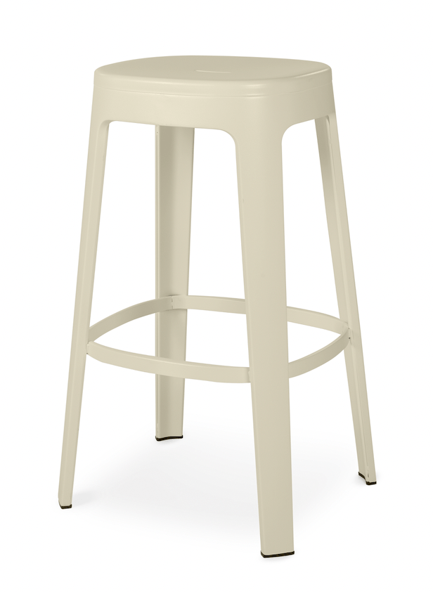 Ombra Bar Stool - RS Barcelona - Stools + Benches + Ottomans - No Backrest - Grey - HORNE