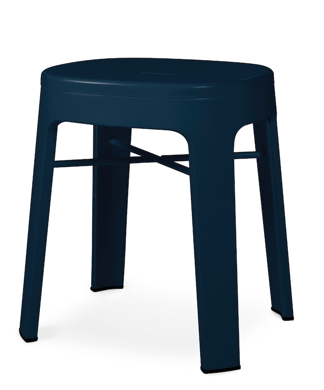 Ombra Low Stool - RS Barcelona - Stools + Benches + Ottomans - No Backrest - Blue - HORNE