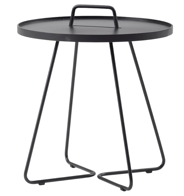 On The Move Side Table - Large - Cane Line - Outdoor Furniture - Black - HORNE