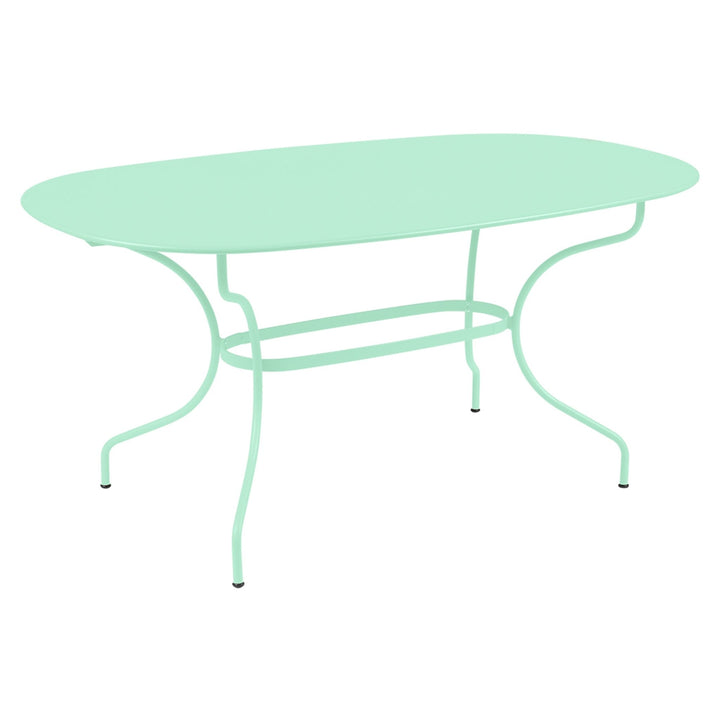 Opera+ Oval Table 63" x 35" - Fermob - Outdoor Furniture - Opaline Green - HORNE