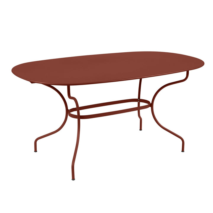 Opera+ Oval Table 63" x 35" - Fermob - Outdoor Furniture - Red Ochre - HORNE
