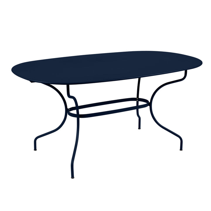 Opera+ Oval Table 63" x 35" - Fermob - Outdoor Furniture - Deep Blue - HORNE