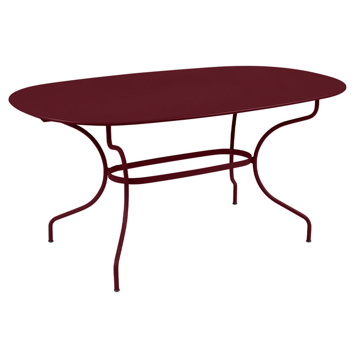 Opera+ Oval Table 63" x 35" - Fermob - Outdoor Furniture - Black Cherry - HORNE
