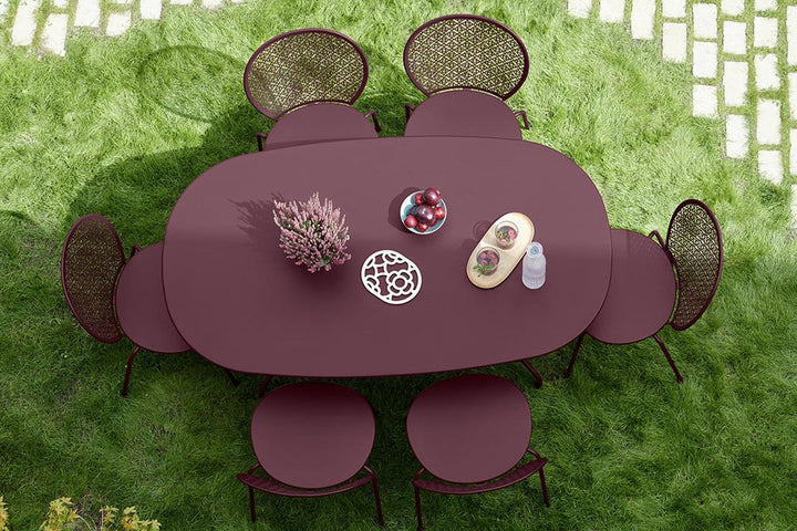 Opera+ Oval Table 63" x 35" - Fermob - Outdoor Furniture - Willow Green - HORNE
