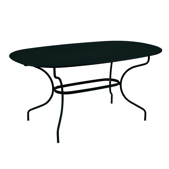 Opera+ Oval Table 63" x 35" - Fermob - Outdoor Furniture - Liquorice - HORNE