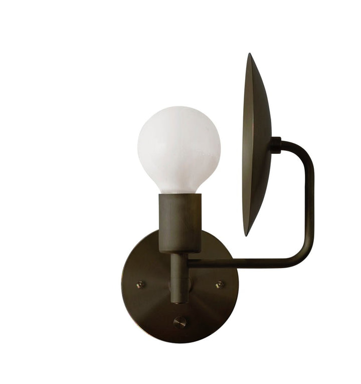 Orbit Sconce - Workstead - Wall Sconces - Plug - In - Hewn Brass - HORNE