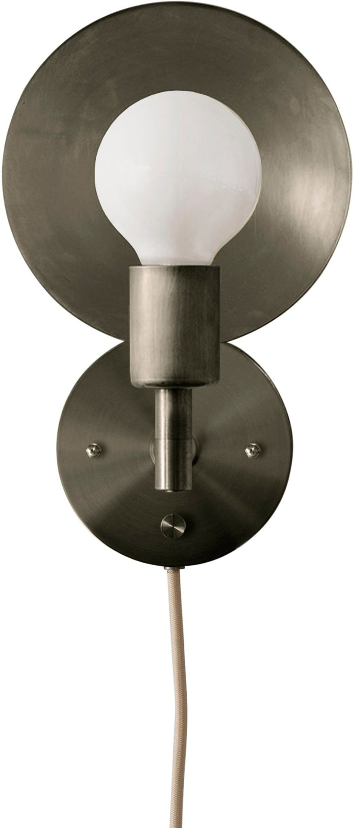 Orbit Sconce - Workstead - Wall Sconces - Plug - In - Brushed Nickel - HORNE