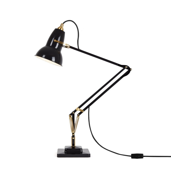 Original 1227 Brass Desk Lamp - Anglepoise - Table + Task - Jet Black - HORNE