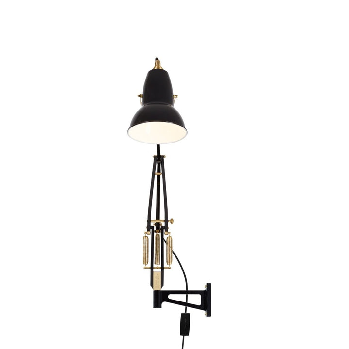 Original 1227 Brass Wall Mounted Lamp - Anglepoise - Wall Sconces - Elephant Grey - HORNE