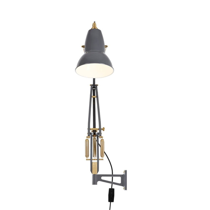 Original 1227 Brass Wall Mounted Lamp - Anglepoise - Wall Sconces - Elephant Grey - HORNE
