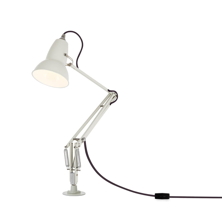 Original 1227 Desk Lamp with Desk Insert - Anglepoise - Table + Task - Linen White - HORNE