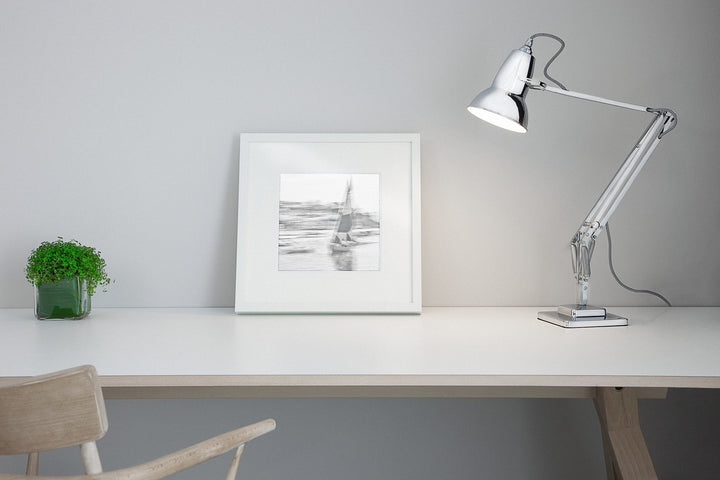 Original 1227 Desk Lamp with Desk Insert - Anglepoise - Table + Task - Bright Chrome - HORNE