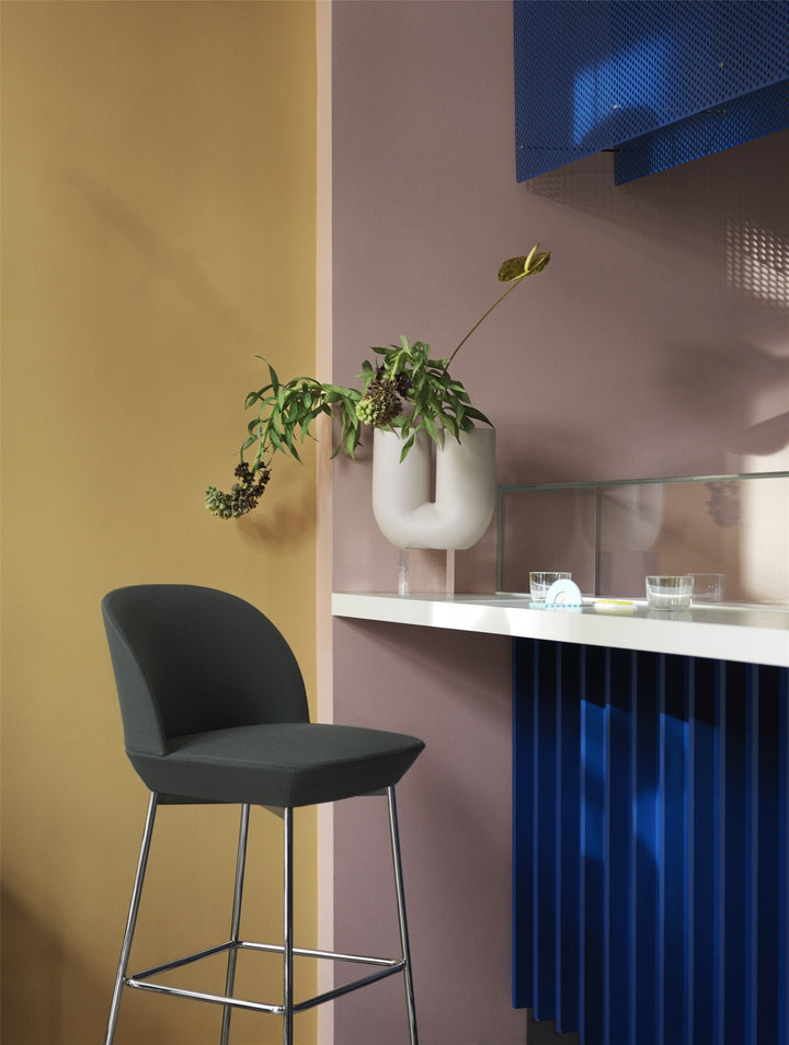 Oslo Counter & Bar Stool - Muuto - Chairs - Ocean 32 Fabric/Chrome Legs - Bar Stool - HORNE