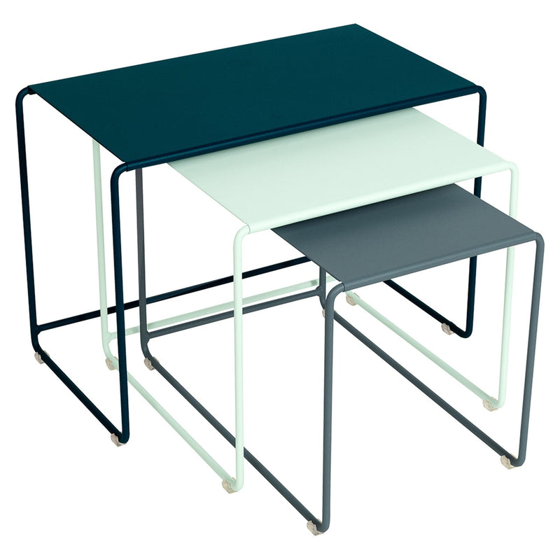 Oulala Nesting Tables - Set of 3 - Fermob - Outdoor Furniture - Floral Getaway - HORNE