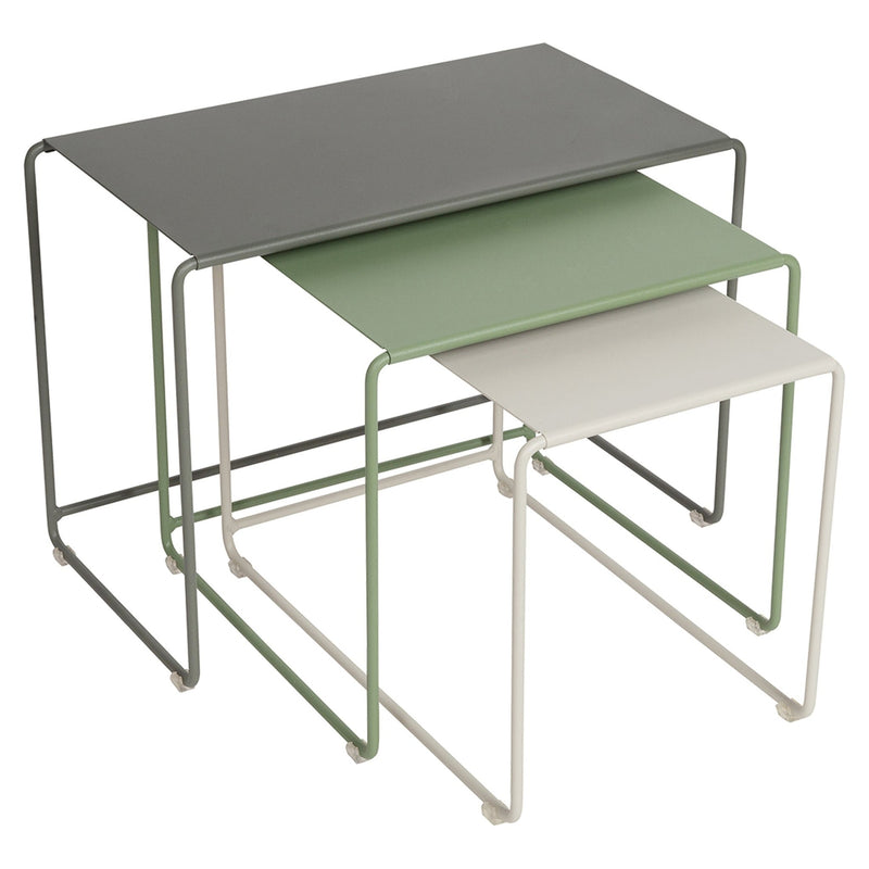 Oulala Nesting Tables - Set of 3 - Fermob - Outdoor Furniture - Floral Getaway - HORNE