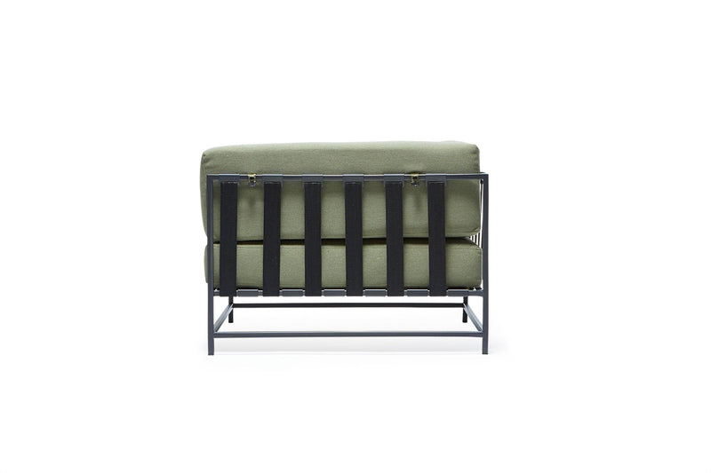 Outdoor Corner Chair - Stephen Kenn - Chairs - Cream & Charcoal - HORNE