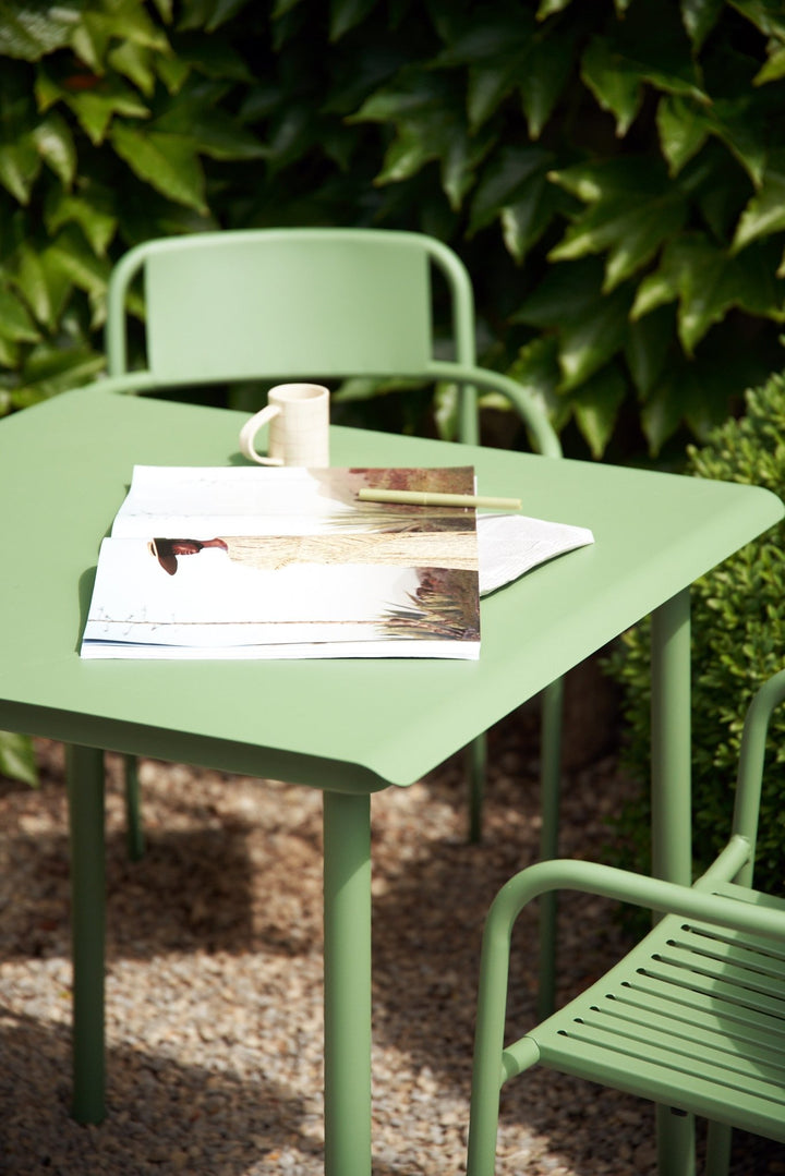 Outdoor Patio Café Table - Tolix - Outdoor Furniture - Sea Mist - HORNE