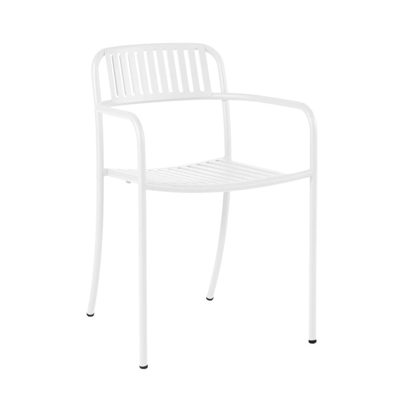 Outdoor Patio Slatted Armchair - Set of 2 - Tolix - Outdoor Furniture - Dark Grey - HORNE