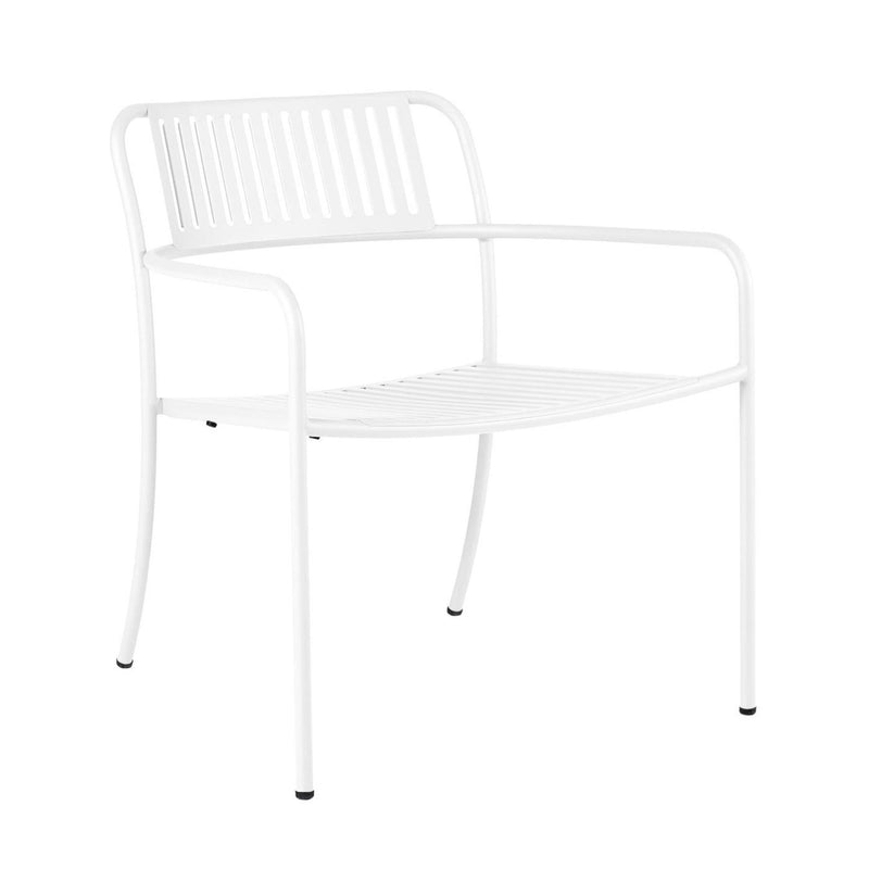 Outdoor Patio Slatted Lounge Armchair - Set of 2 - Tolix - Outdoor Furniture - Dark Grey - HORNE