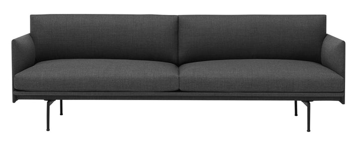 Outline Sofa 3 - Seater - Black Base - Muuto - Sofas - Remix 163 - HORNE