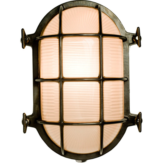 Oval Brass Bulkhead Light 7034