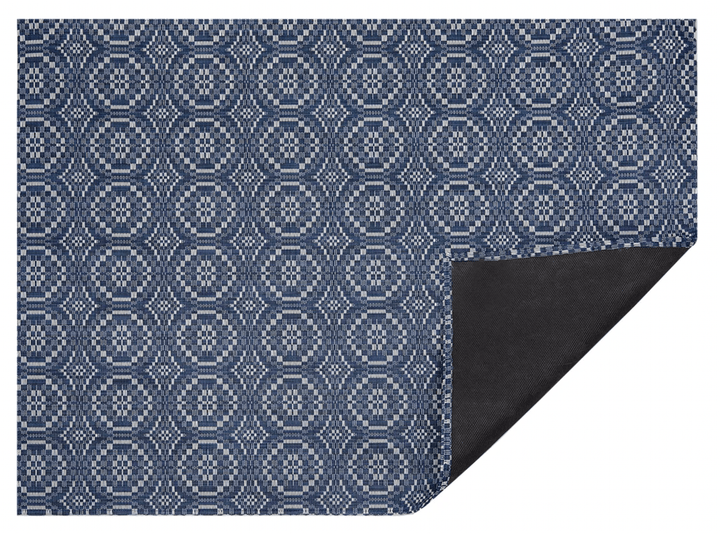 Overshot Floor Mat - Chilewich - Rugs - Small - Denim - HORNE