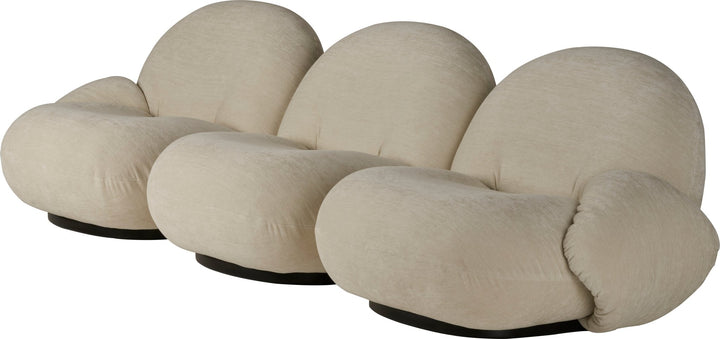 Pacha 3 - Seater Sofa w/ Armrests - Gubi - Sofas - Black Matte - Gabriel Tempt - 60152 - HORNE