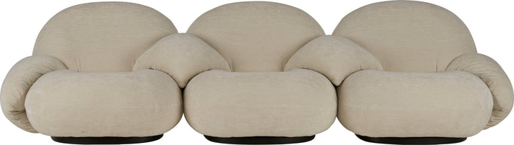 Pacha 3 - Seater Sofa w/ Armrests Incl. Middle Armrest - Gubi - Sofas - Black Matte - Gabriel Tempt - 60152 - HORNE