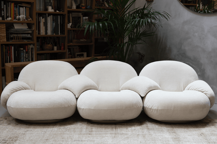 Pacha 3 - Seater Sofa w/ Armrests Incl. Middle Armrest - Gubi - Sofas - Black Matte - Gabriel Tempt - 60152 - HORNE