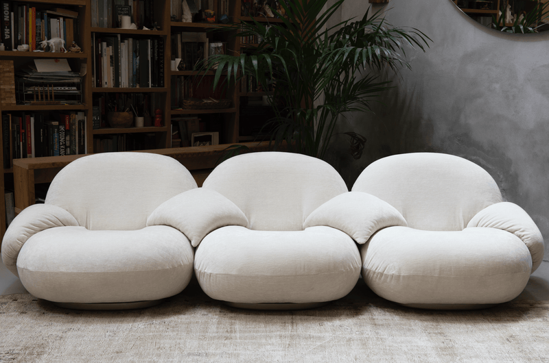 Pacha 3 - Seater Sofa w/ Armrests Incl. Middle Armrest - Gubi - Sofas - Black Matte - Gabriel Tempt - 60152 - HORNE