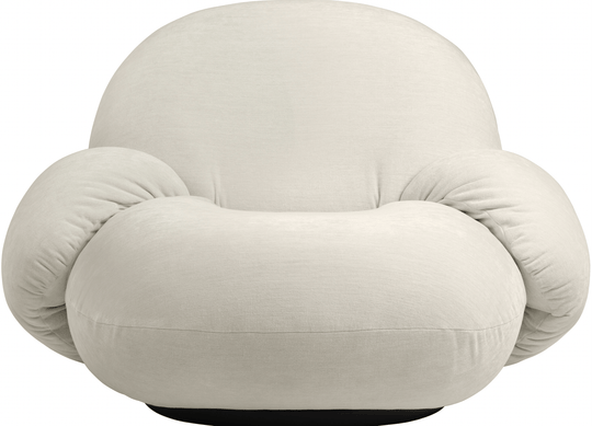 Pacha Lounge Chair w/ Armrests - Gubi - Chairs - Matte Black - No Thanks - Gabriel Tempt - 60152 - HORNE