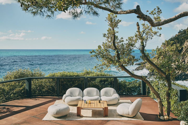 Pacha Outdoor Lounge Chair with Armrest - Gubi - Chairs - Chevron FR 008 - HORNE