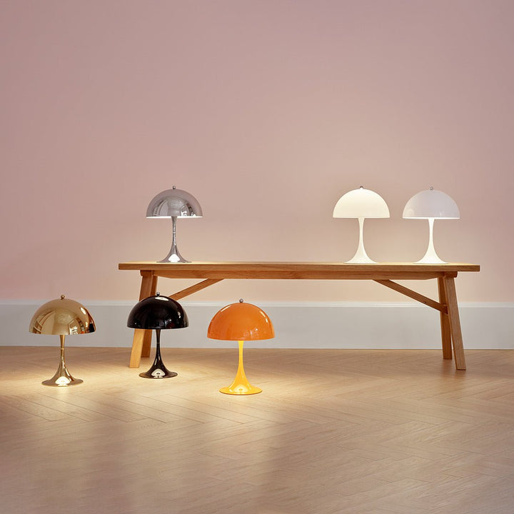 Panthella 250 Table Lamp - Louis Poulsen - Table + Task - Grey Opal Acrylic - HORNE