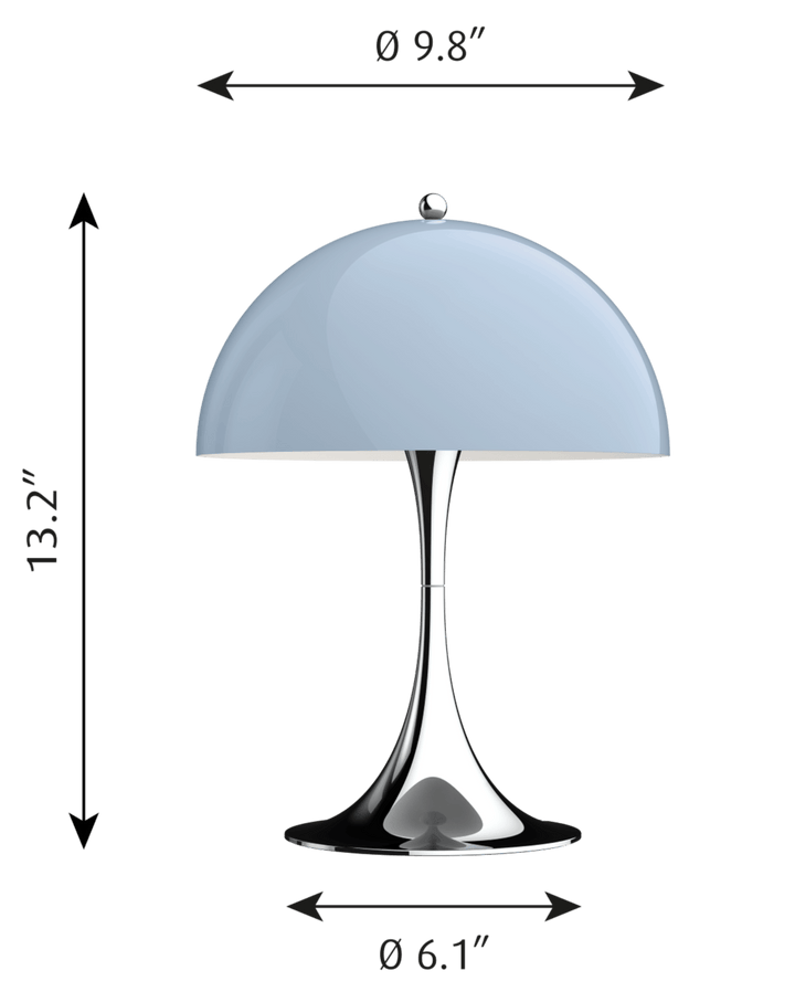 Panthella 250 Table Lamp - Louis Poulsen - Table + Task - Grey Opal Acrylic - HORNE