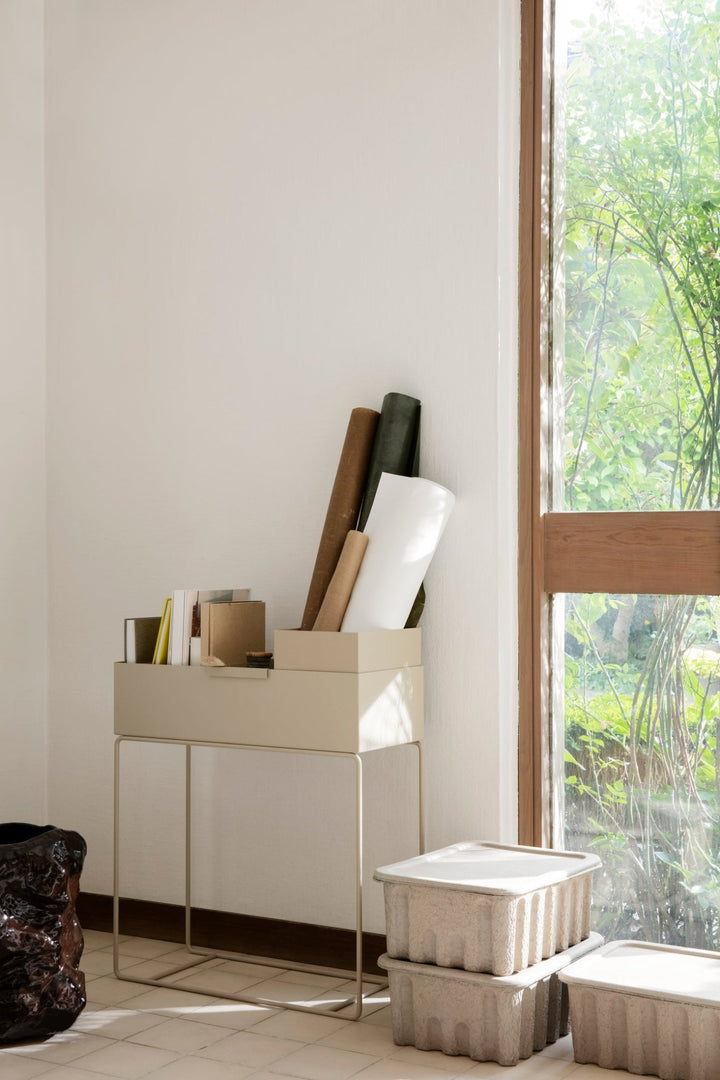 Paper Pulp Box - Set of 2 - Ferm Living - Storage + Organization - Large - HORNE