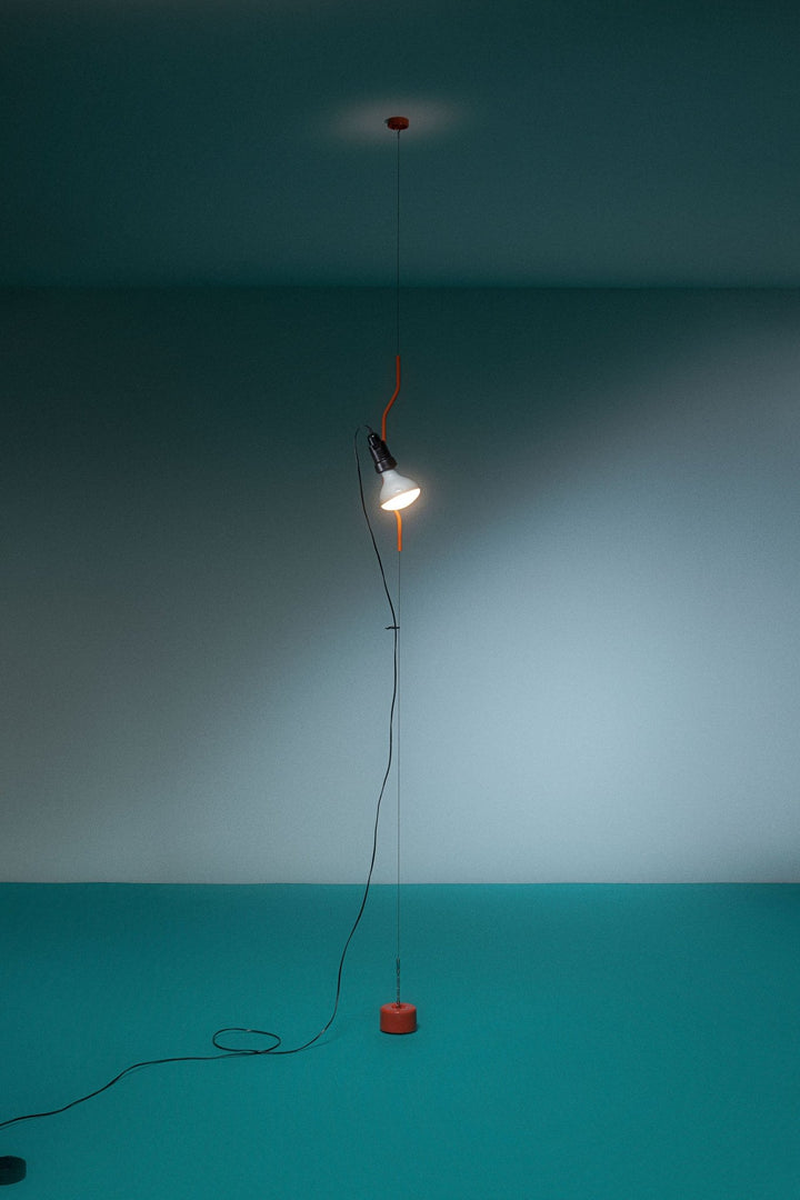 Parentesi Ceiling to Floor Light - Flos - Pendants - Turquoise - HORNE