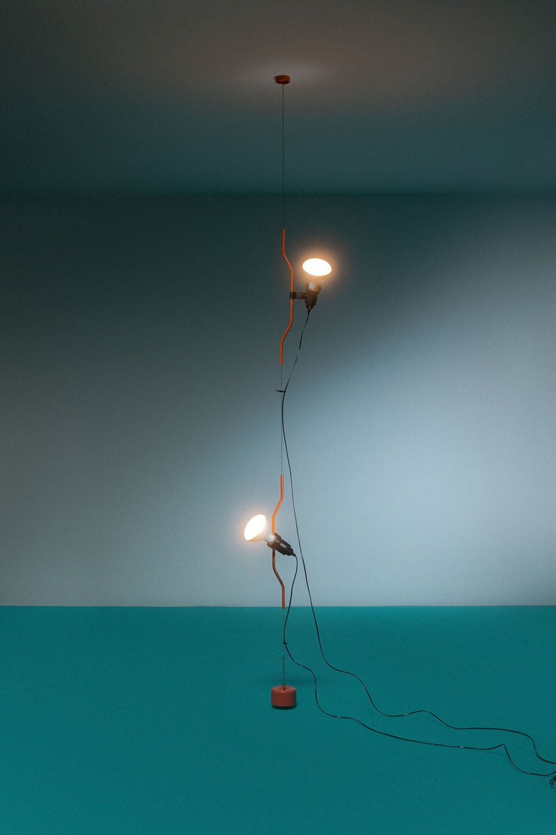 Parentesi Ceiling to Floor Light - Flos - Pendants - White - HORNE