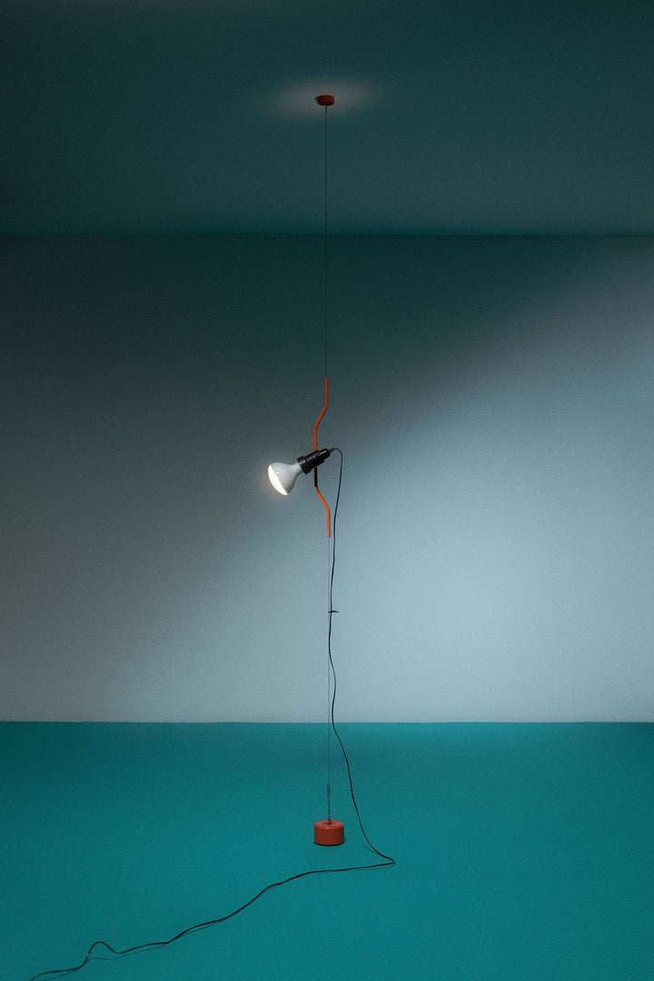 Parentesi Ceiling to Floor Light - Flos - Pendants - Turquoise - HORNE